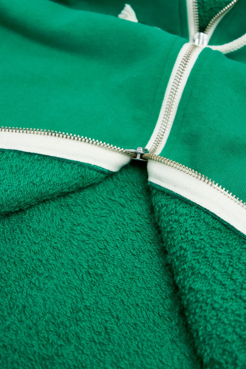 Wonder Looper Zip Hoodie Super Looper French Terry Green