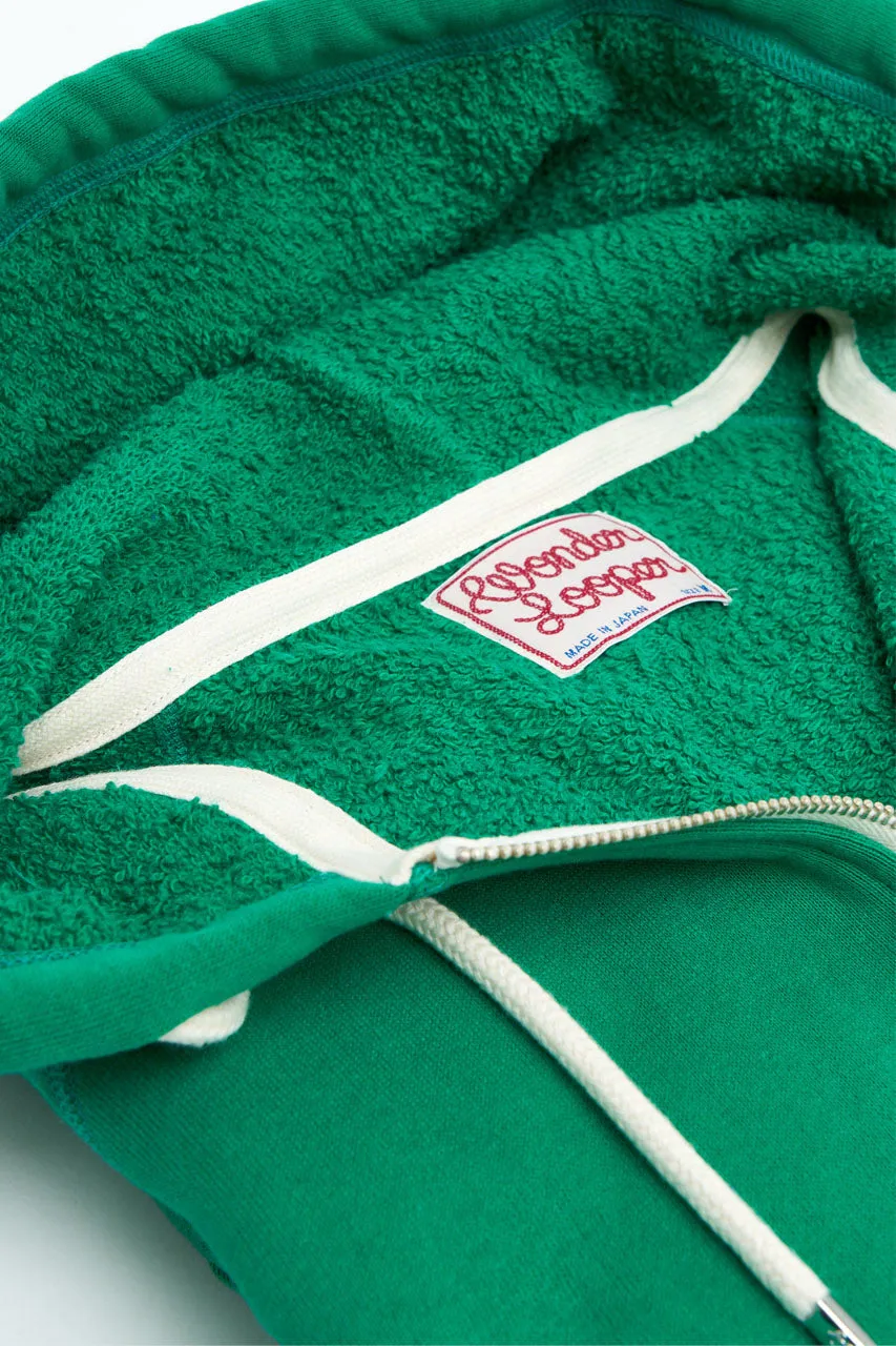 Wonder Looper Zip Hoodie Super Looper French Terry Green