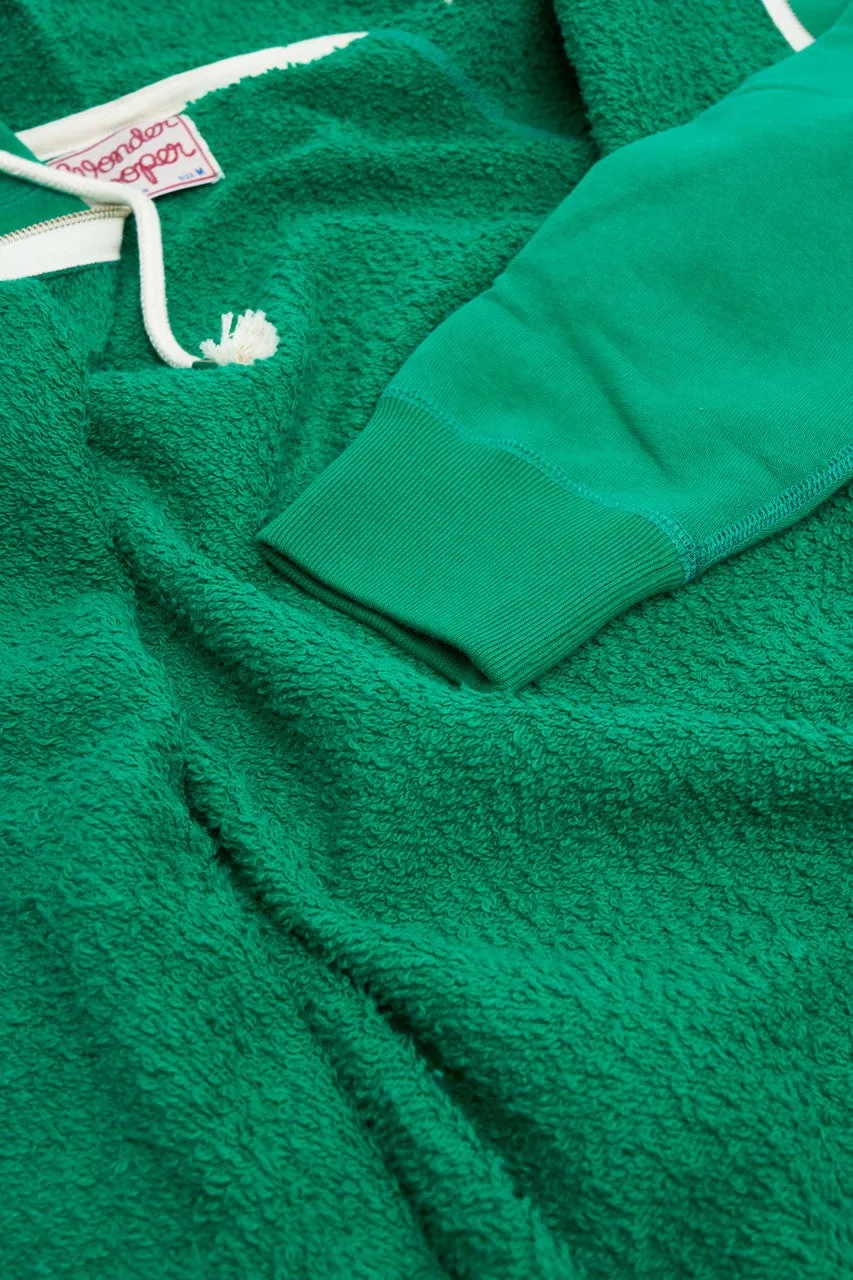 Wonder Looper Zip Hoodie Super Looper French Terry Green