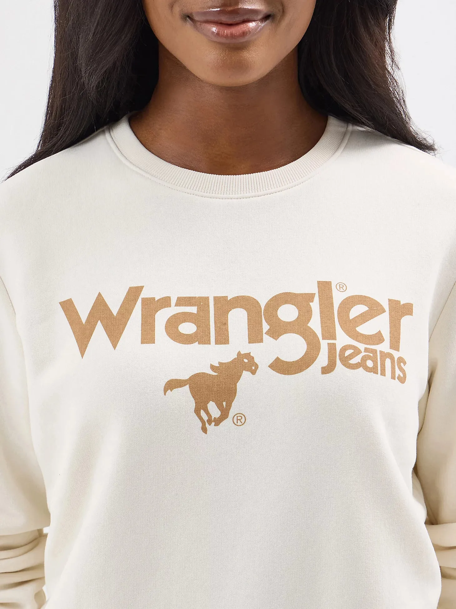 Wrangler Crew Pullover Whisper White 112354459