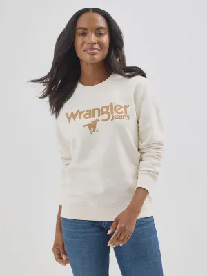 Wrangler Crew Pullover Whisper White 112354459