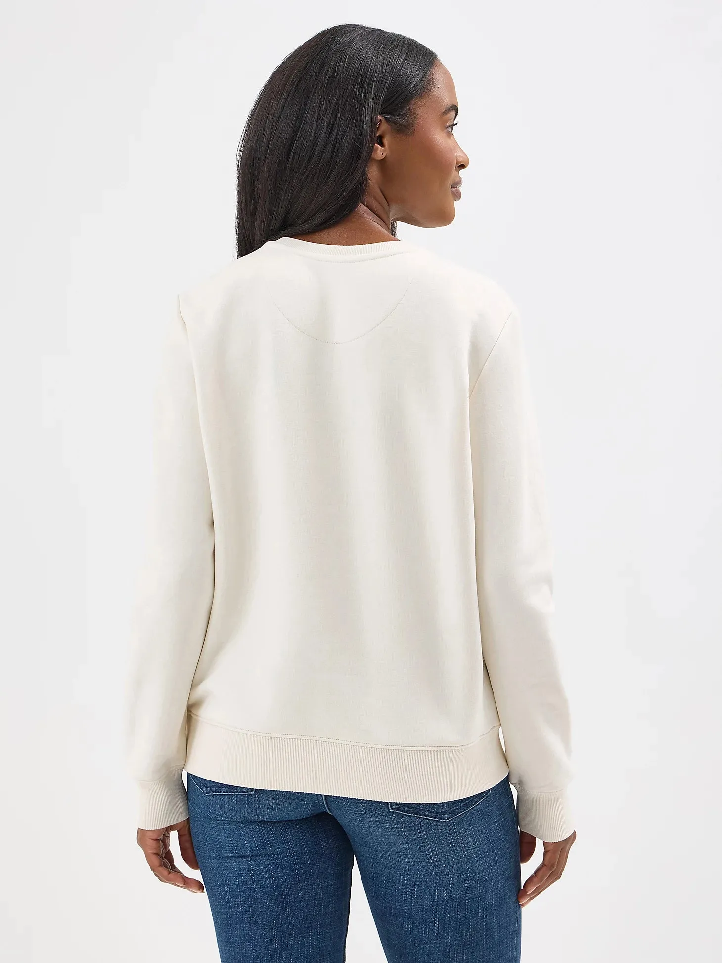 Wrangler Crew Pullover Whisper White 112354459