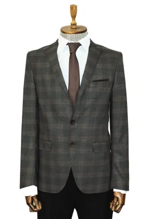 WSS Plaid Smoked Jacket with Handkerchief  - Singen