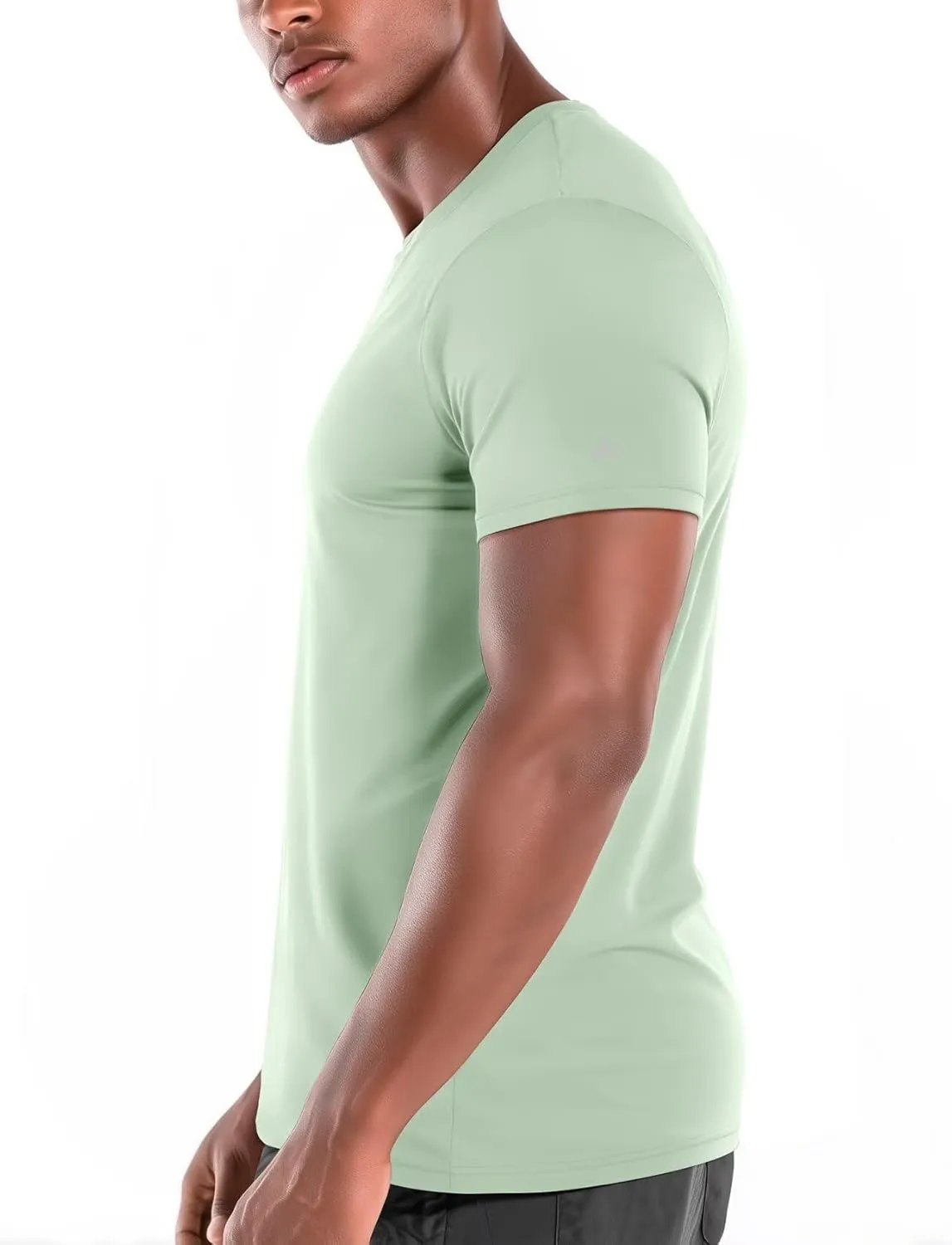 Zengjo Mens Athletic Shirts Moisture-Wicking Quick Dry Workout Tees Lightweight Crewneck T-Shirts for Running Gym Casual Work