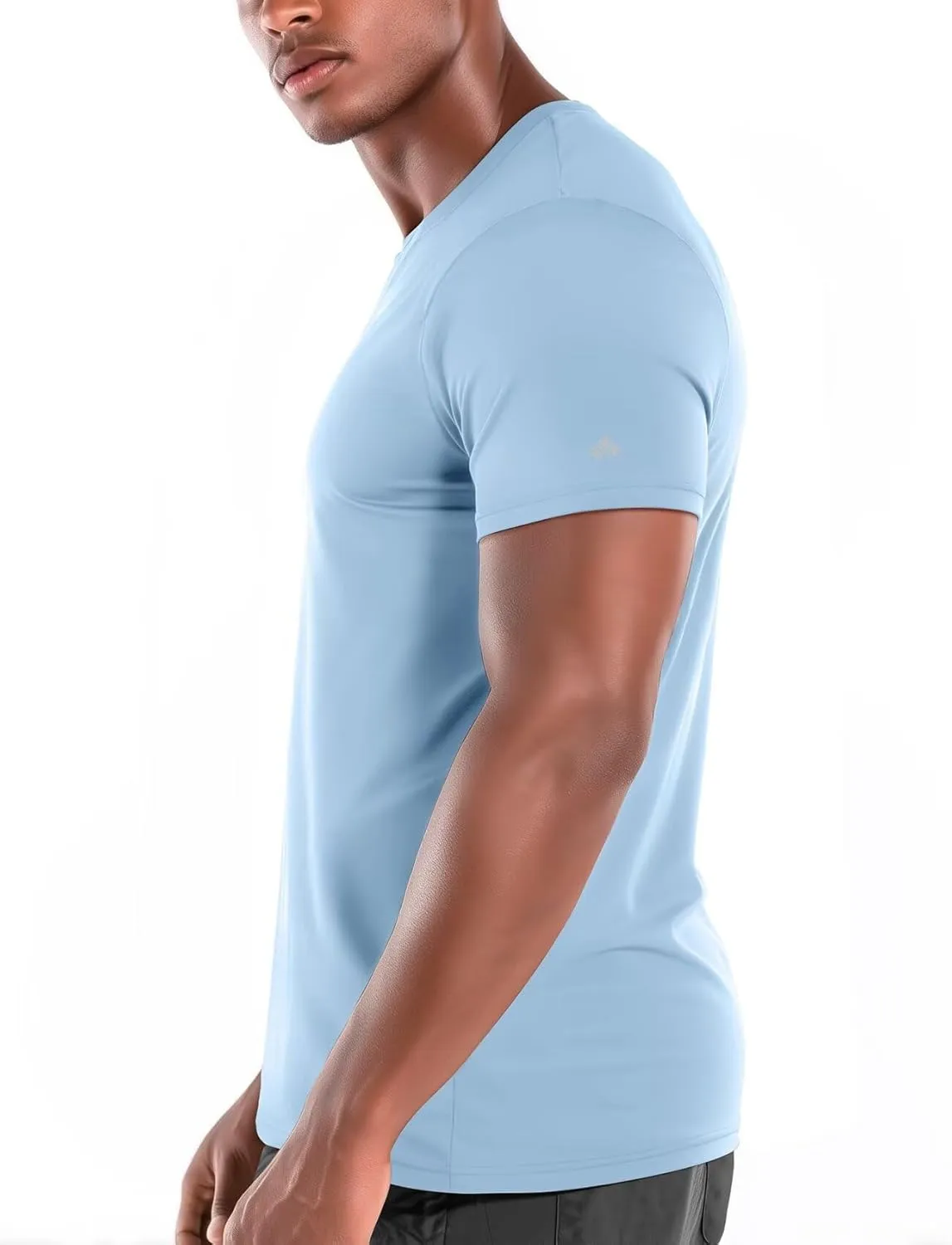 Zengjo Mens Athletic Shirts Moisture-Wicking Quick Dry Workout Tees Lightweight Crewneck T-Shirts for Running Gym Casual Work