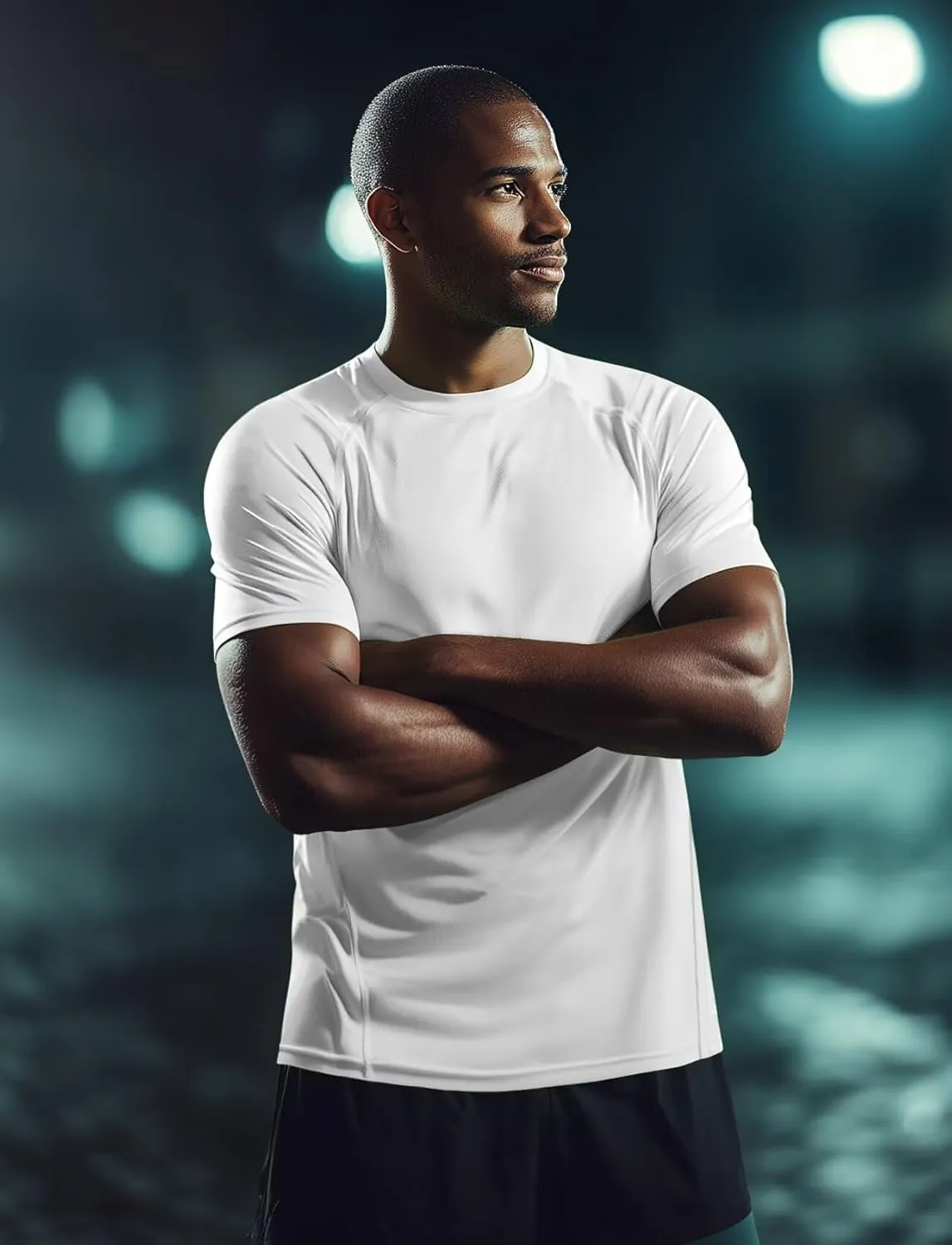 Zengjo Running Shirts for Men Quick Dry Performance T-Shirt Moisture-Wicking Athletic Tee for Gym Workout Training