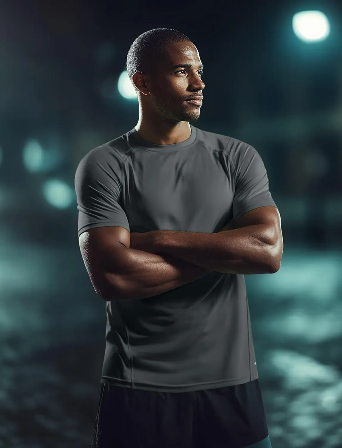 Zengjo Running Shirts for Men Quick Dry Performance T-Shirt Moisture-Wicking Athletic Tee for Gym Workout Training