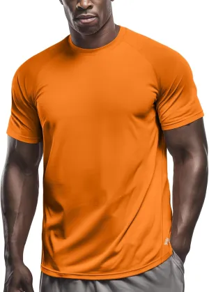 Zengjo Running Shirts for Men Quick Dry Performance T-Shirt Moisture-Wicking Athletic Tee for Gym Workout Training