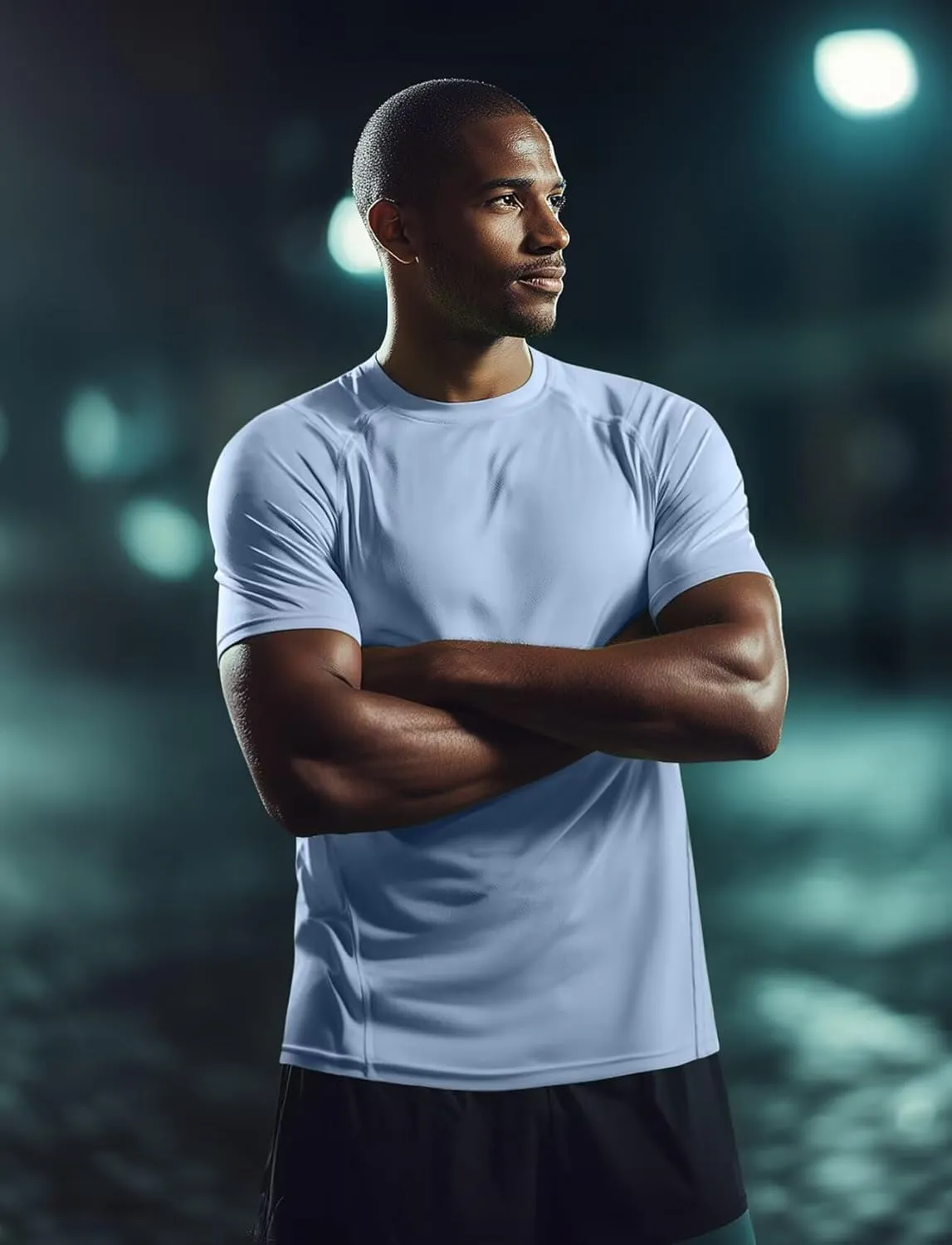 Zengjo Running Shirts for Men Quick Dry Performance T-Shirt Moisture-Wicking Athletic Tee for Gym Workout Training