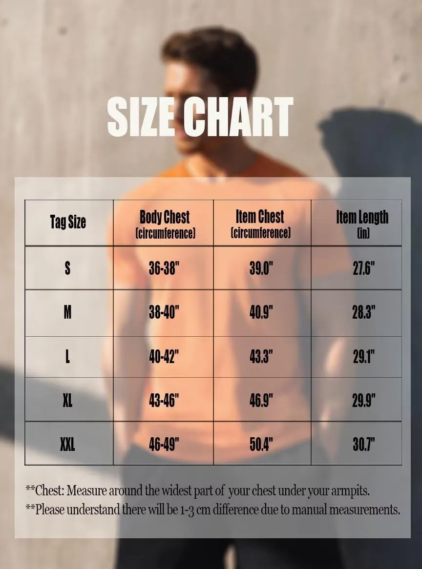 Zengjo Running Shirts for Men Quick Dry Performance T-Shirt Moisture-Wicking Athletic Tee for Gym Workout Training