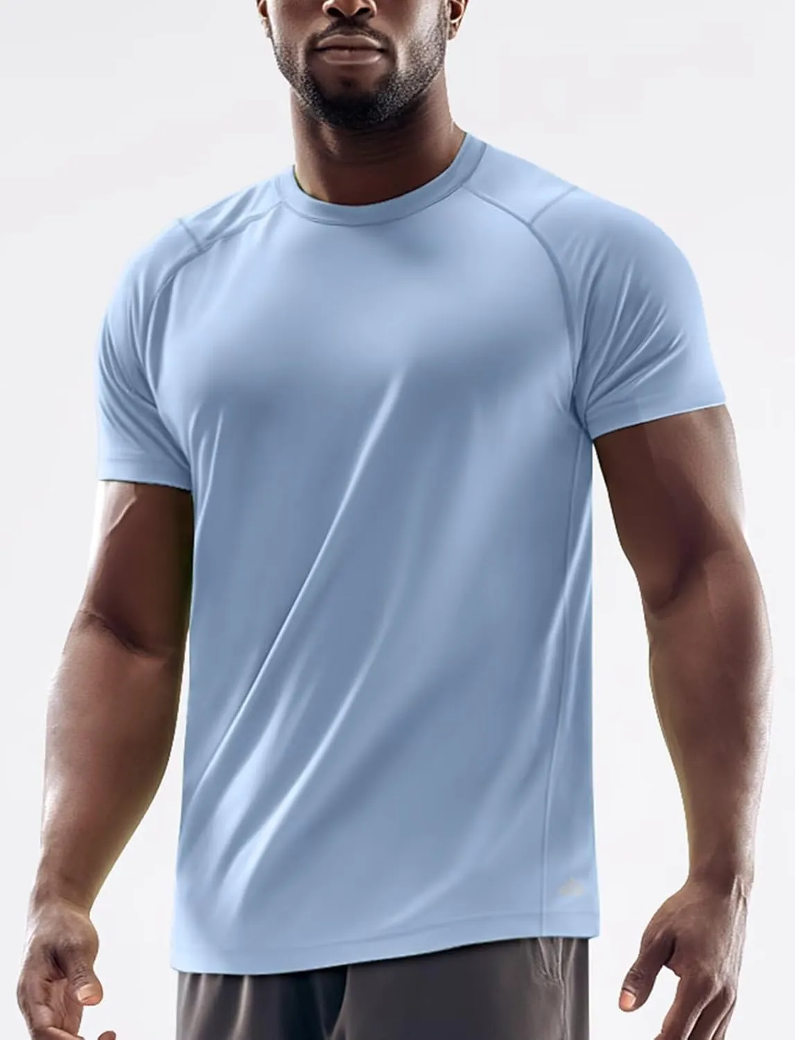 Zengjo Running Shirts for Men Quick Dry Performance T-Shirt Moisture-Wicking Athletic Tee for Gym Workout Training